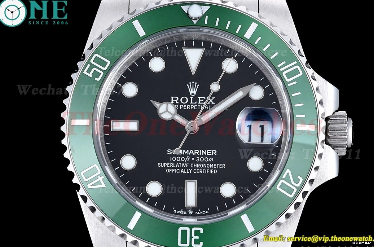 Black 41mm GDF Submariner SS MY8215 SS 126610LV 1224